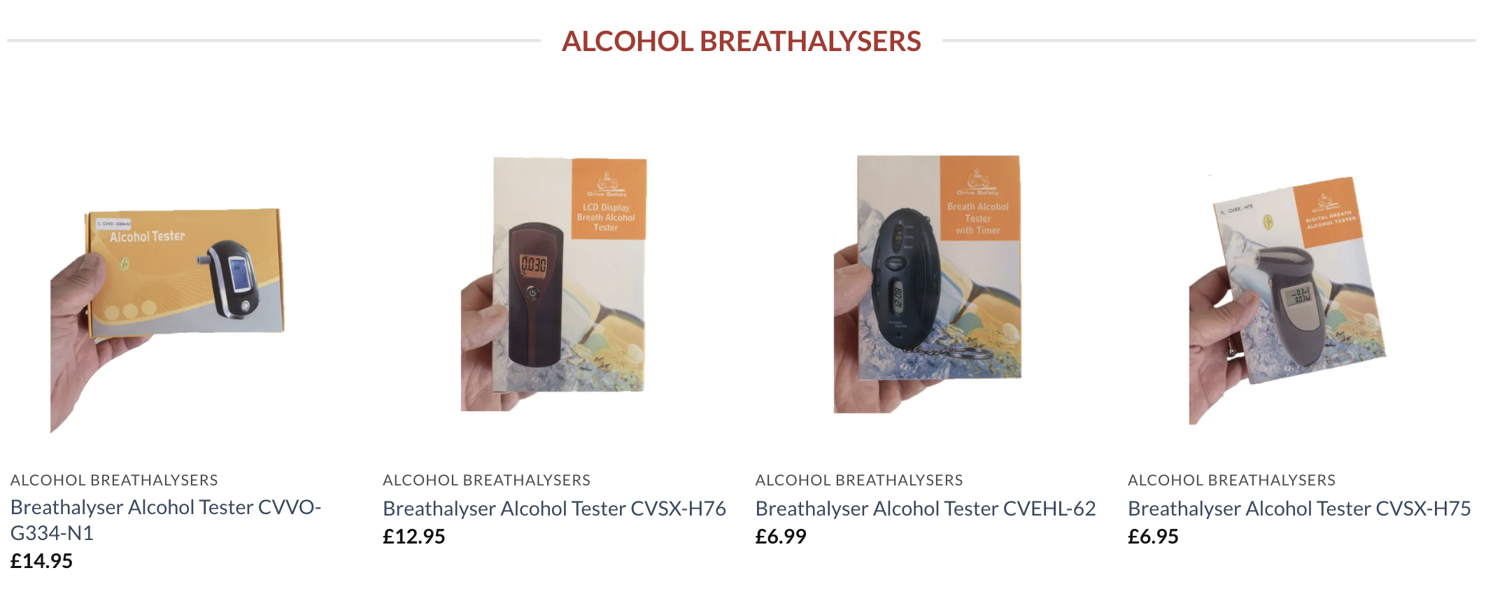 Buy alcohol breathalysers